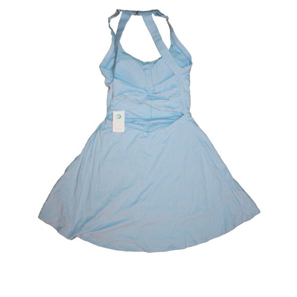 Iuga Tennis Dress W/ Built-in Shorts Golf Athletic Workout Light Blue Size S NEW - Picture 2 of 2